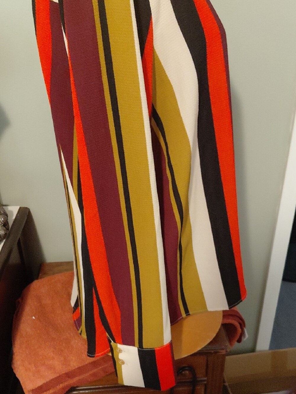 Moa Moa Multicolor Striped Top with Mustard, Black & Cream - Picture 6 of 13
